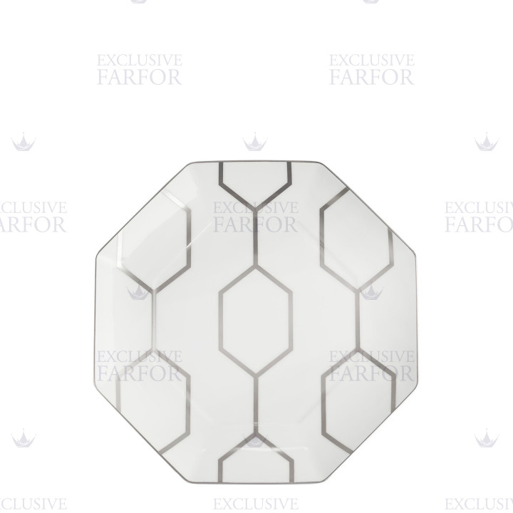 Тарелка 23см коллекции Gio Platinum бренда Wedgwood
