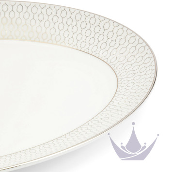 Блюдо овальное 26см коллекции Gio Platinum бренда Wedgwood
