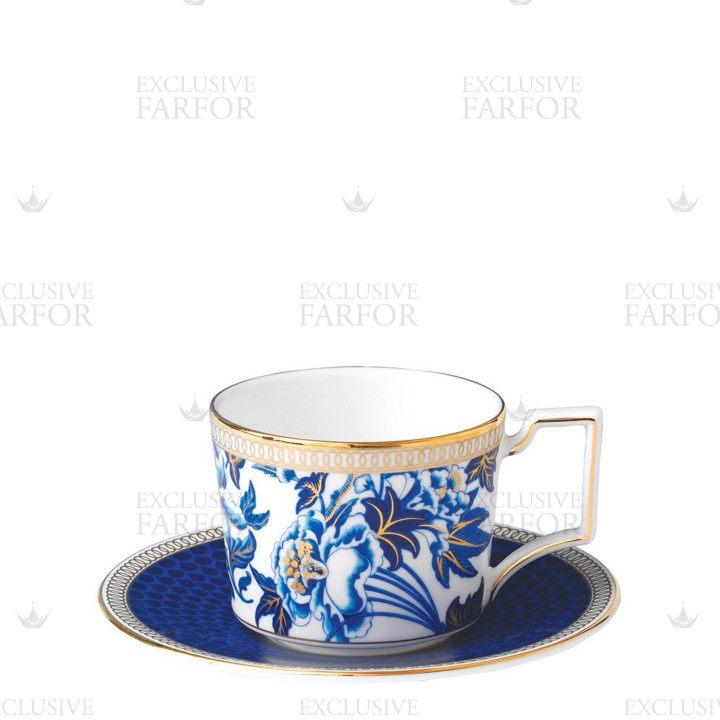 Чашка чайная с блюдцем 250мл коллекции Hibiscus бренда Wedgwood