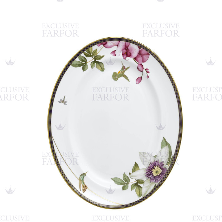 Блюдо овальное 35см коллекции Hummingbird бренда Wedgwood