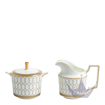 Сахарница и молочник коллекции Renaissance Grey бренда Wedgwood