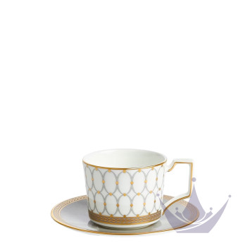 Чашка эспрессо с блюдцем 70мл коллекции Renaissance Grey бренда Wedgwood