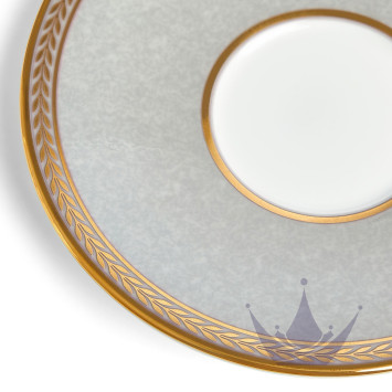 Чашка эспрессо с блюдцем 70мл коллекции Renaissance Grey бренда Wedgwood