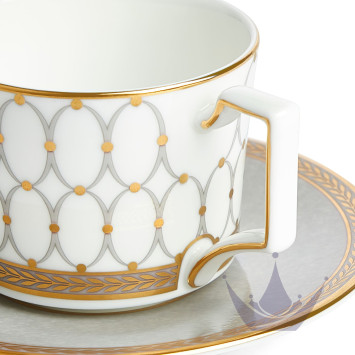 Чашка эспрессо с блюдцем 70мл коллекции Renaissance Grey бренда Wedgwood