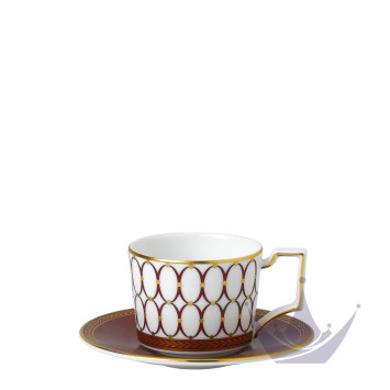 Чашка эспрессо с блюдцем 70мл коллекции Renaissance Red бренда Wedgwood