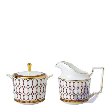 Сахарница и молочник коллекции Renaissance Red бренда Wedgwood