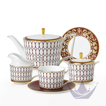 Чайный сервиз на 4 персоны коллекции Renaissance Red бренда Wedgwood
