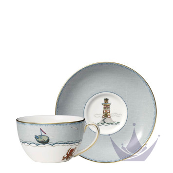 Чашка для завтрака с блюдцем 180мл коллекции Sailor's Farewell бренда Wedgwood