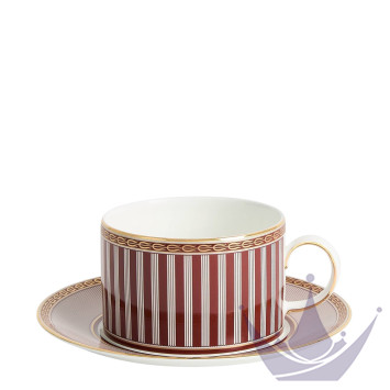Чашка чайная с блюдцем 175мл коллекции Splendour Red бренда Wedgwood