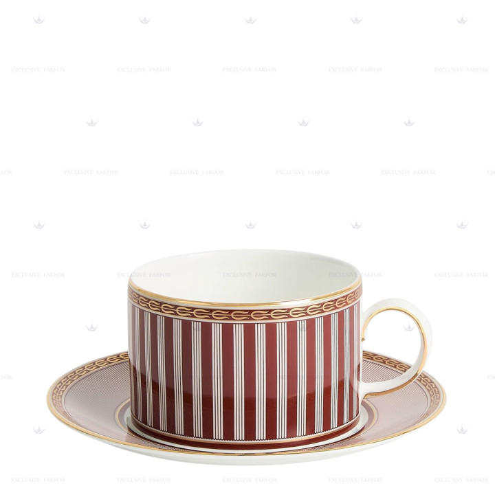 Чашка чайная с блюдцем 175мл коллекции Splendour Red бренда Wedgwood