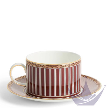 Чашка чайная с блюдцем 175мл коллекции Splendour Red бренда Wedgwood