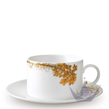 Чашка чайная с блюдцем 250мл коллекции Vera Wang - Jardin бренда Wedgwood