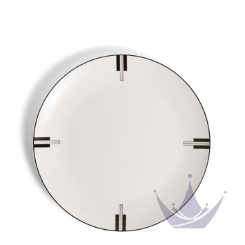 Тарелка главная 28см коллекции Vera Wang - Luxe Graphite бренда Wedgwood