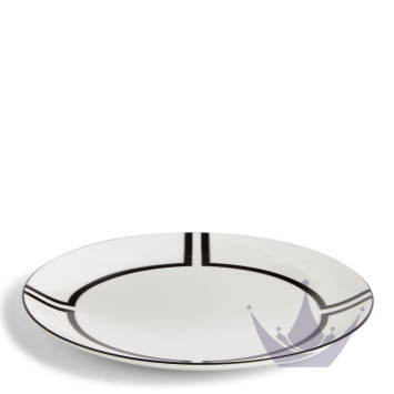 Тарелка закусочная 20см коллекции Vera Wang - Luxe Graphite бренда Wedgwood
