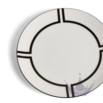 Тарелка закусочная 20см коллекции Vera Wang - Luxe Graphite бренда Wedgwood