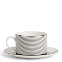 Чашка чайная с блюдцем 235мл коллекции Vera Wang - Luxe Graphite бренда Wedgwood