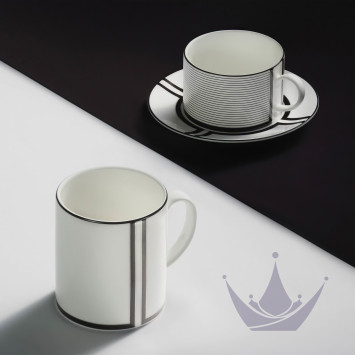 Кружка 460мл коллекции Vera Wang - Luxe Graphite бренда Wedgwood