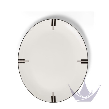 Блюдо овальное 33см коллекции Vera Wang - Luxe Graphite бренда Wedgwood