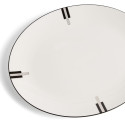 Блюдо овальное 33см коллекции Vera Wang - Luxe Graphite бренда Wedgwood