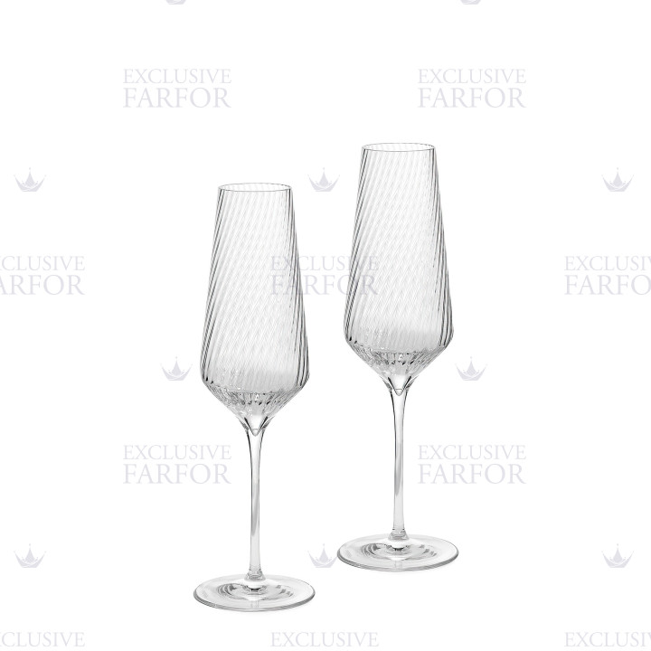 Флюте для шампанского 270мл, 2шт. коллекции Vera Wang Swirl бренда Wedgwood
