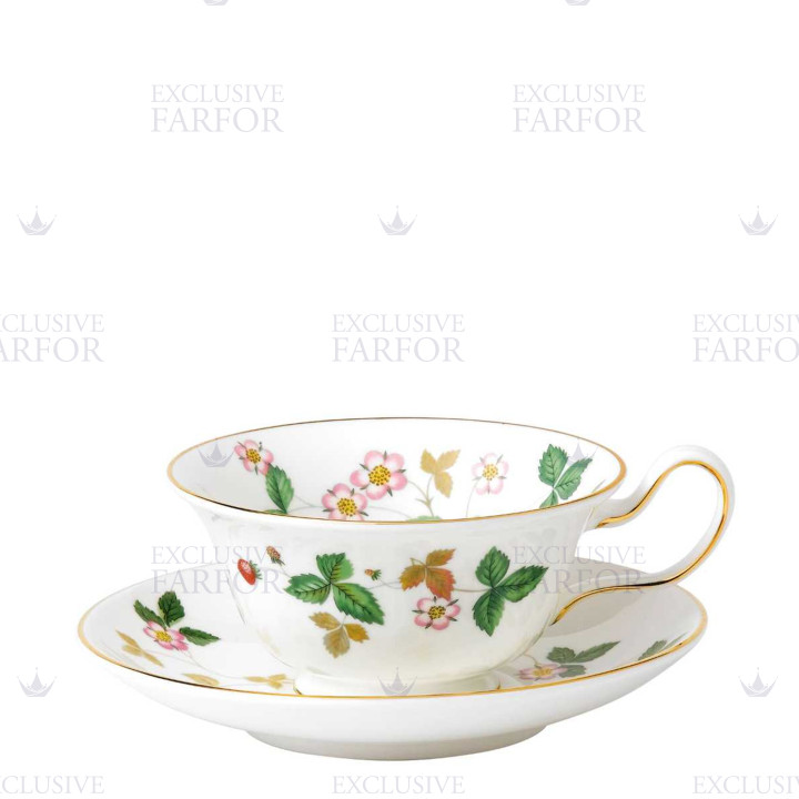 Чашка чайная с блюдцем 177мл коллекции Wild Strawberry бренда Wedgwood