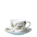 Чашка чайная с блюдцем 174мл коллекции Wild Strawberry бренда Wedgwood