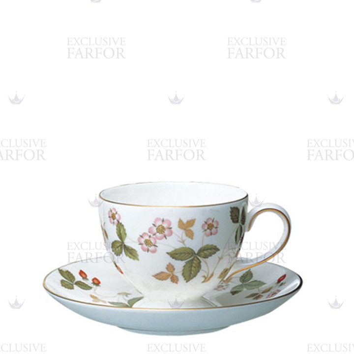 Чашка чайная с блюдцем 174мл коллекции Wild Strawberry бренда Wedgwood