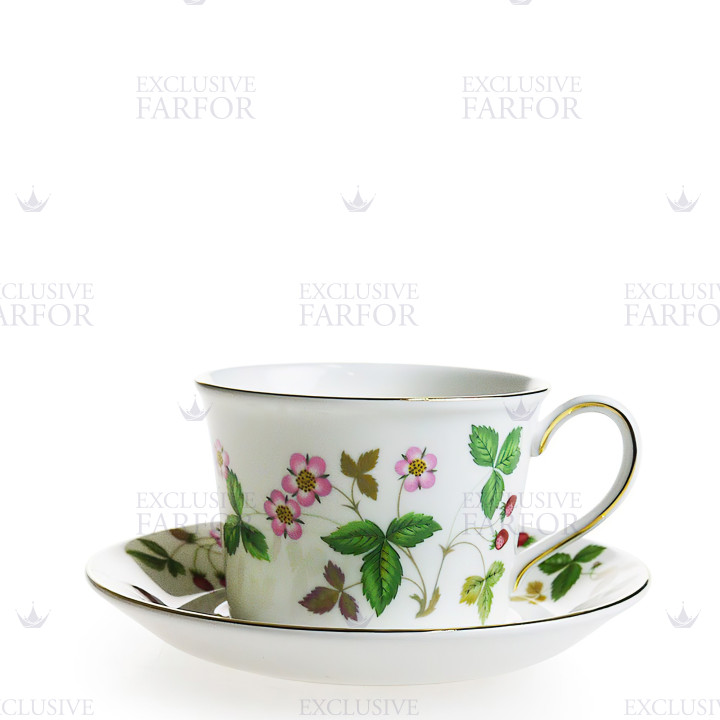 Чашка чайная с блюдцем 163мл коллекции Wild Strawberry бренда Wedgwood