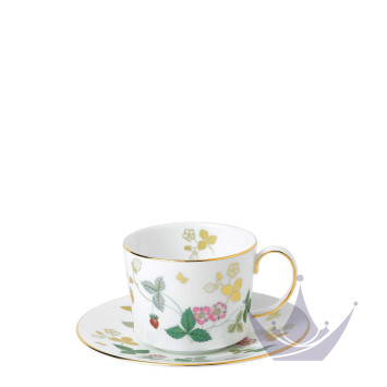 Чашка кофейная с блюдцем 162мл коллекции Wild Strawberry бренда Wedgwood