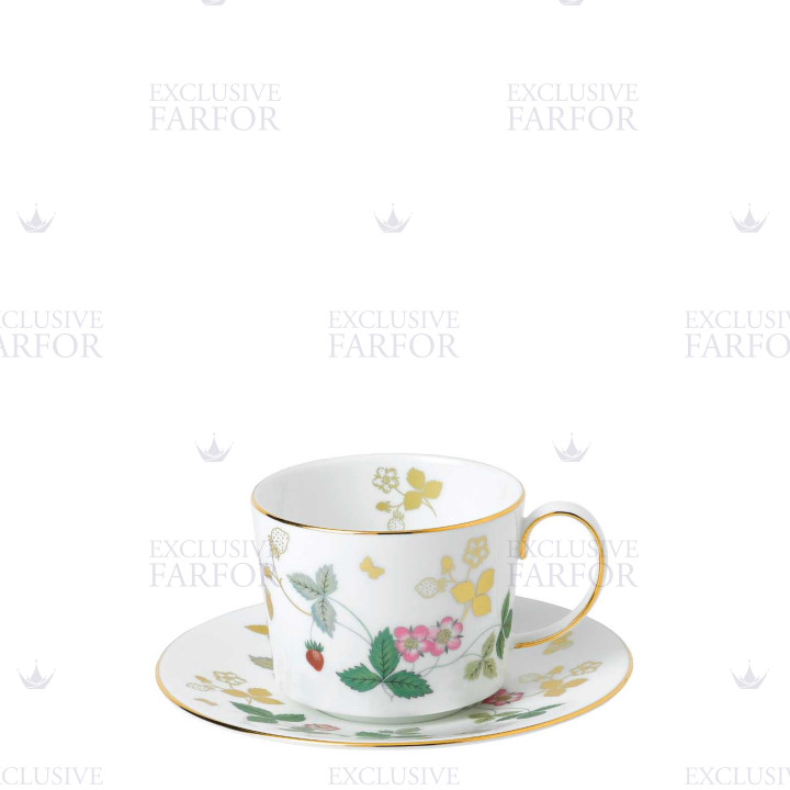 Чашка кофейная с блюдцем 162мл коллекции Wild Strawberry бренда Wedgwood