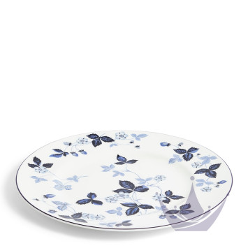 Тарелка главная 27см коллекции Wild Strawberry Inky Blue бренда Wedgwood
