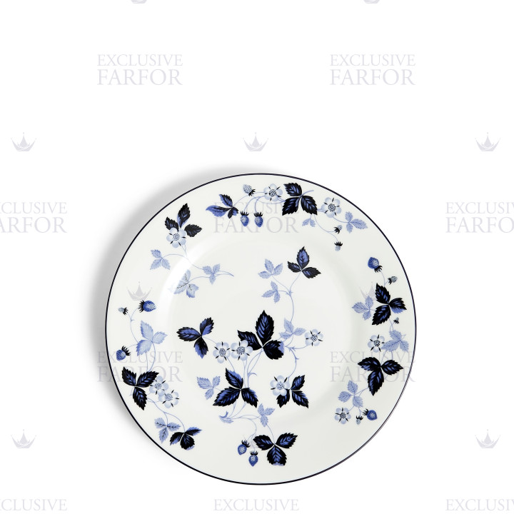 Тарелка закусочная 21см коллекции Wild Strawberry Inky Blue бренда Wedgwood